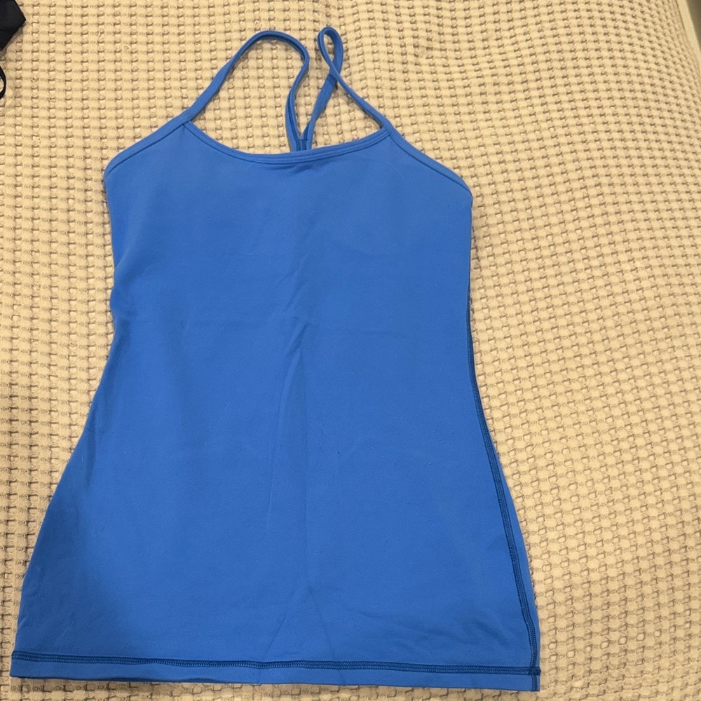 Lululemon Power Y Blue Tank